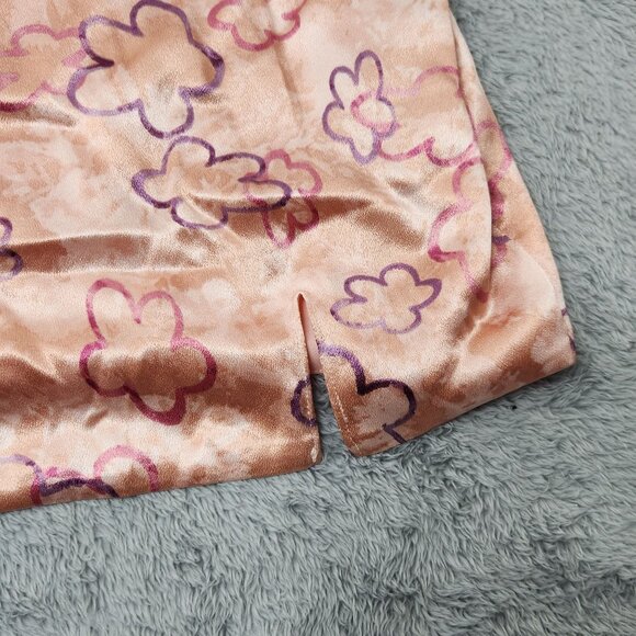 Wild Fable Slip Dress Womens S Floral Pink Short Sleeveless Square Neck Straps - Picture 15 of 16